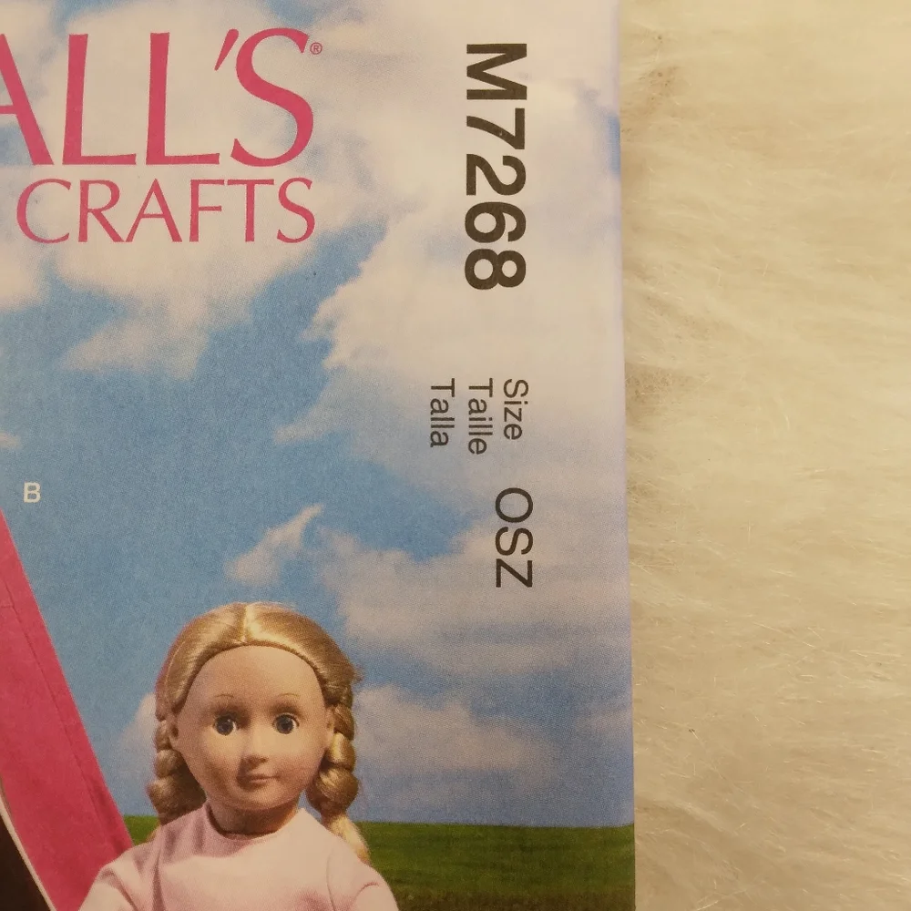 McCall's M7268 18 inch doll tent and sleeping bag for American Girl Doll